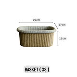 Handwoven Cotton Rope Basket