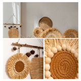 Boho Raffia Wall Decor Set
