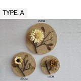 Hemp Dried Flower Wall Decor Set