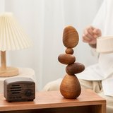 Solid Wood Balance Sculpture