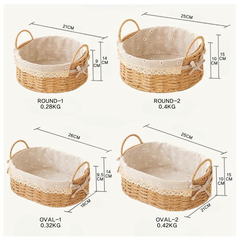 Handwoven Rattan Storage Basket