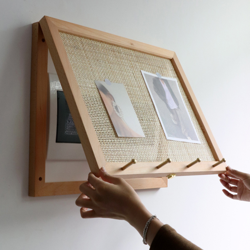 Rattan Wall Meter Box Hider