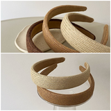 Summer Linen Woven Headbands