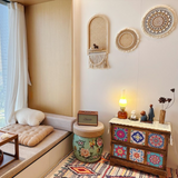 Woven Rattan Wall Shelf Set