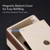 Travertine Wood Tissue Box Cover