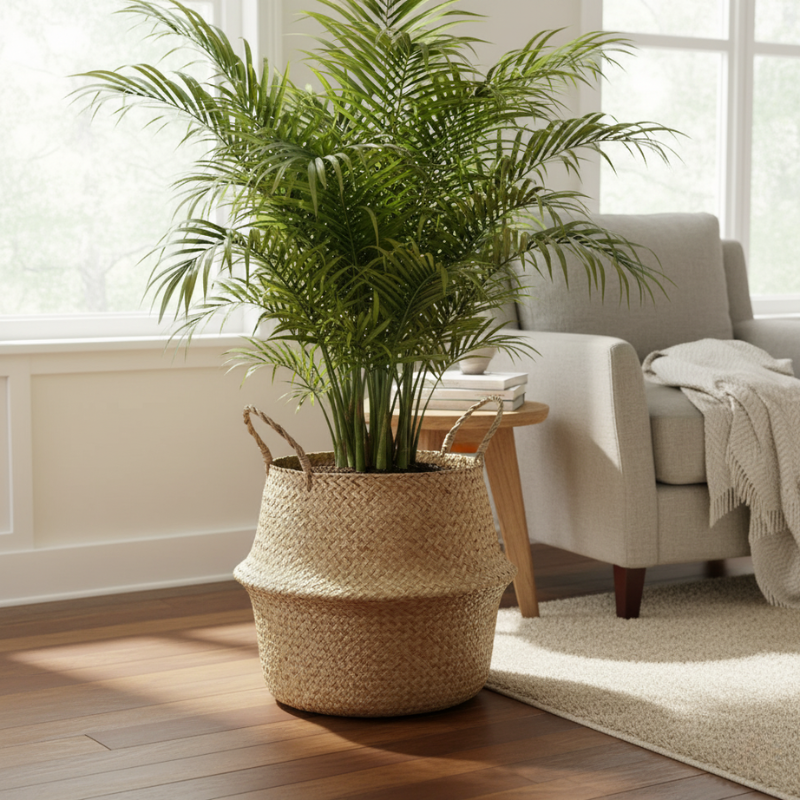 Nordic Rattan Waterproof-Lined Plant Pot