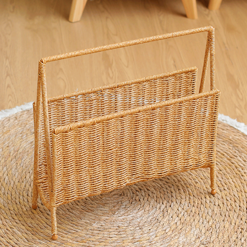 Rattan Magazine Storage Basket