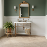 Nordic Rattan Woven Floor Planter