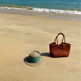 Handwoven Cowhide Tote Bag