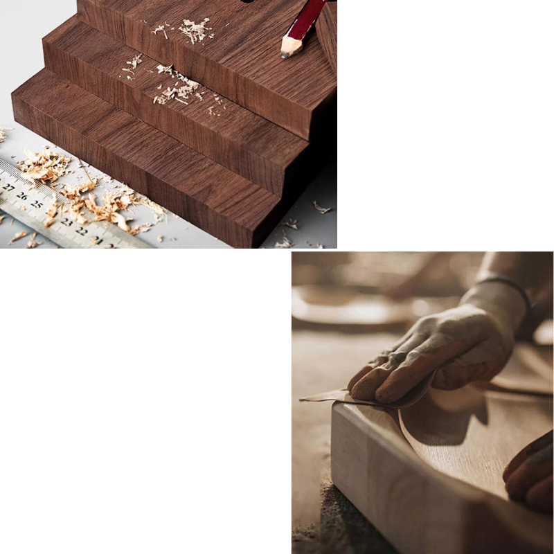 Wood Rattan Cabinet Handle