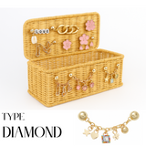 [DIY Set] Rattan Cable Organizer Box + Charm Decorations
