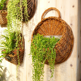 Rattan Wall Plant Basket