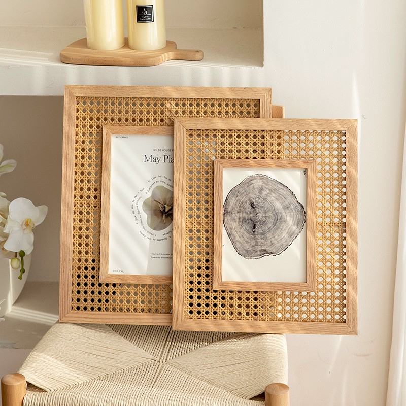 Wicker Boho Photo Frame