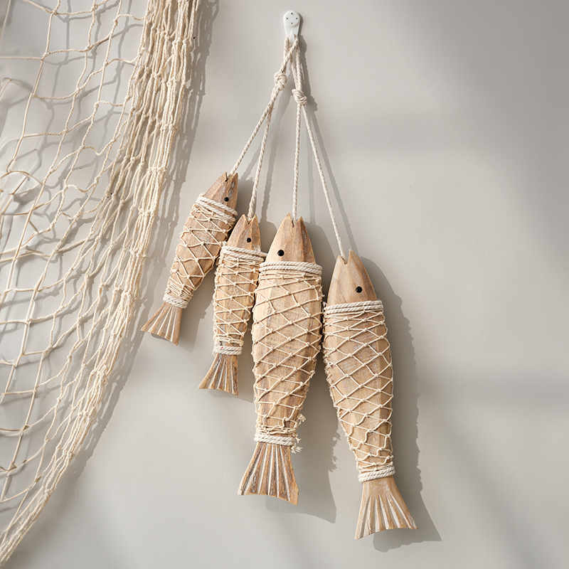 Rustic Wooden Fish Wall Decor
