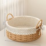 Round Woven Storage Basket Set
