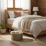 Handheld Cotton Rope Round Basket