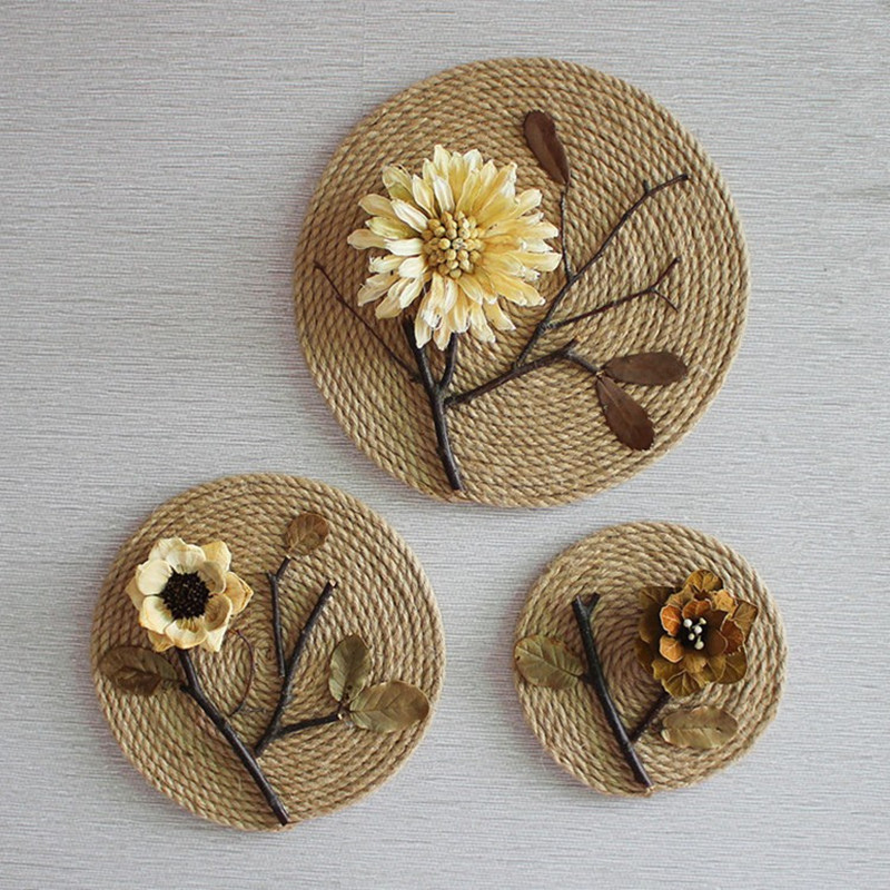 Hemp Dried Flower Wall Decor Set