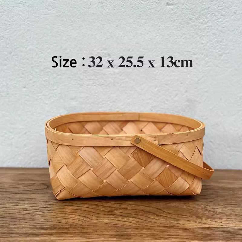 Handmade Rattan Bread Basket