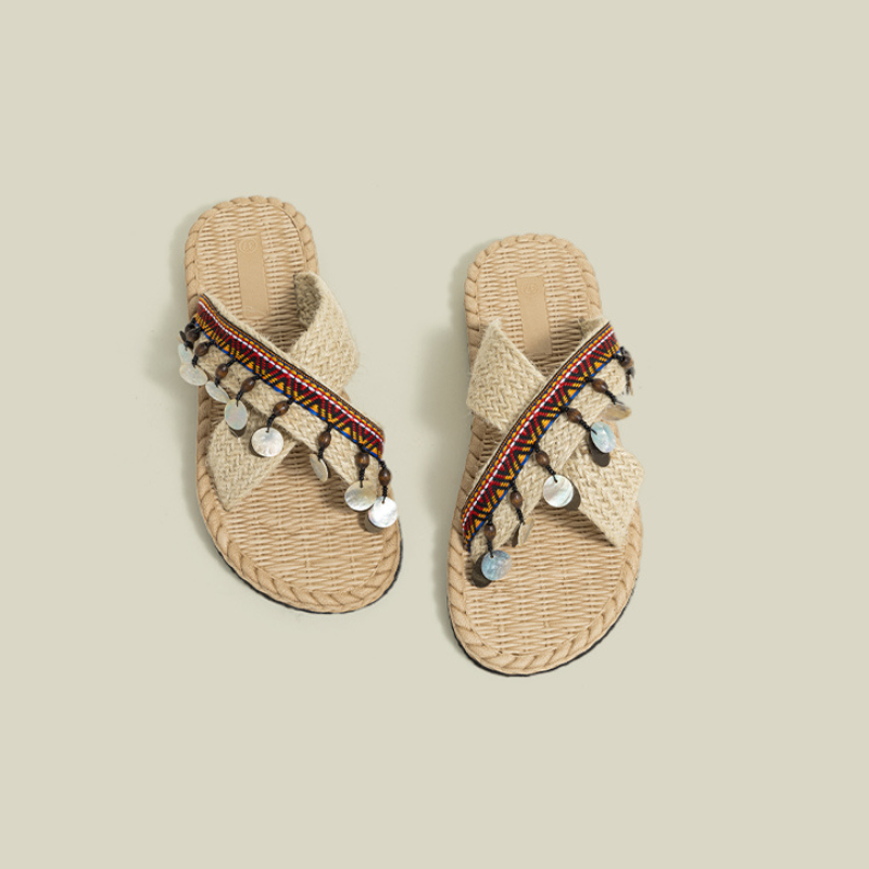 Women's Woven Beach Slippers