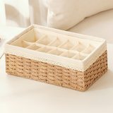 Rattan-Style Drawer Organizer Box