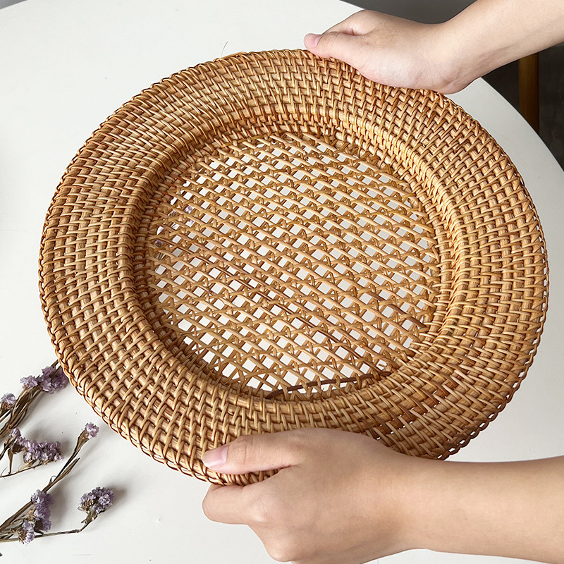 Handwoven Rattan Dinner Plate