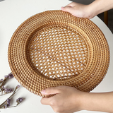 Handwoven Rattan Dinner Plate
