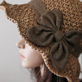 Women's Straw Ruffle Sun Hats