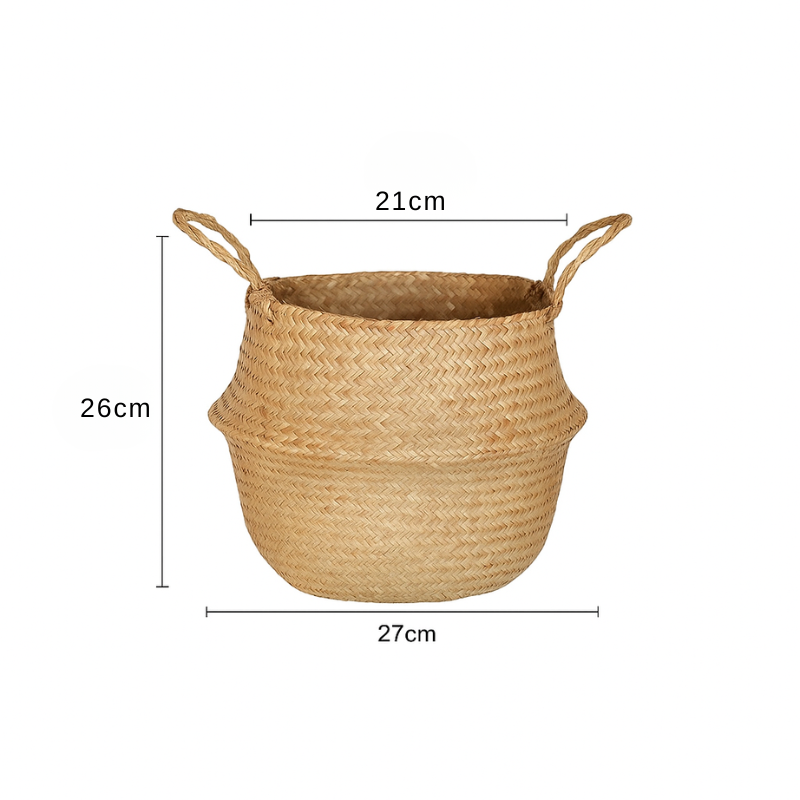 Nordic Rattan Waterproof-Lined Plant Pot