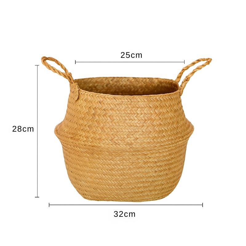 Nordic Rattan Waterproof-Lined Plant Pot