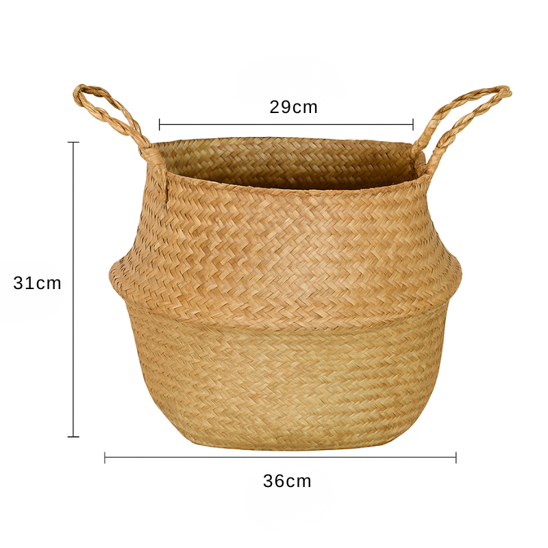 Nordic Rattan Waterproof-Lined Plant Pot