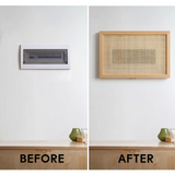 Rattan Wall Meter Box Hider