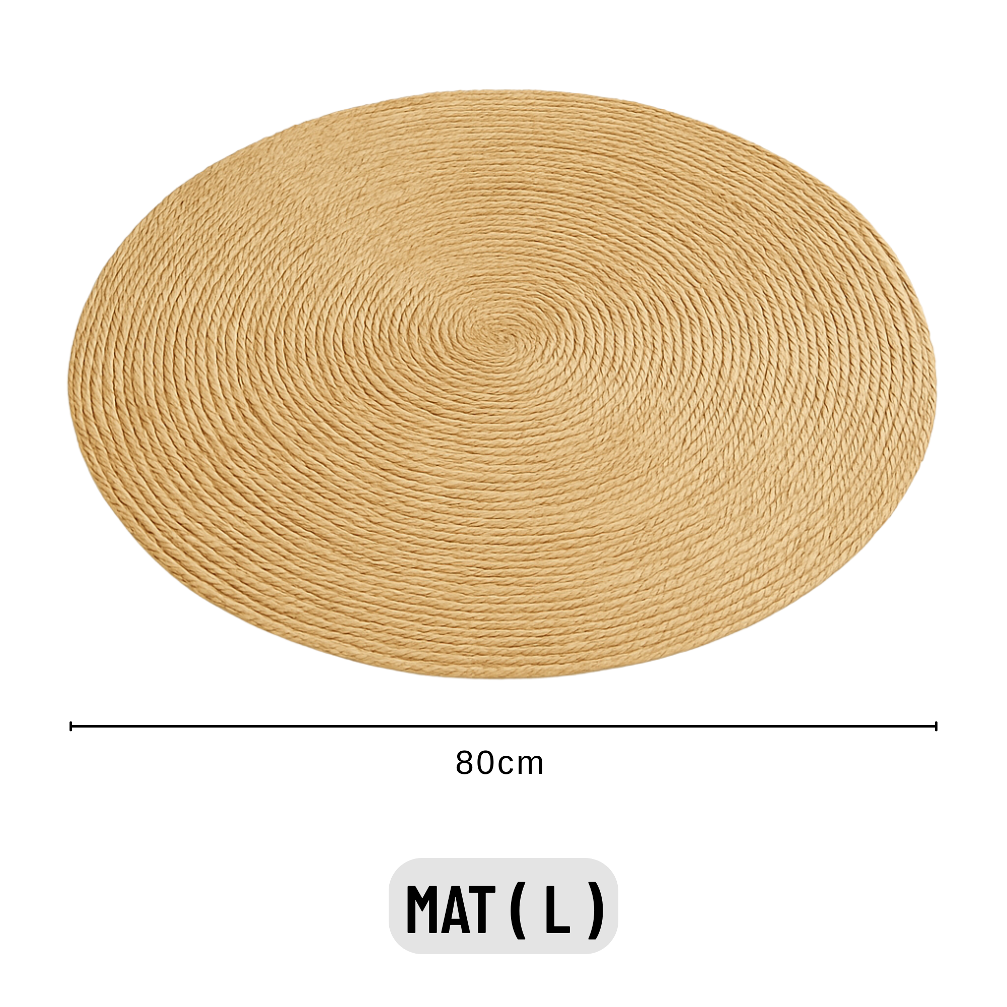 Round Rattan Cat Scratch Mat