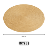 Round Rattan Cat Scratch Mat