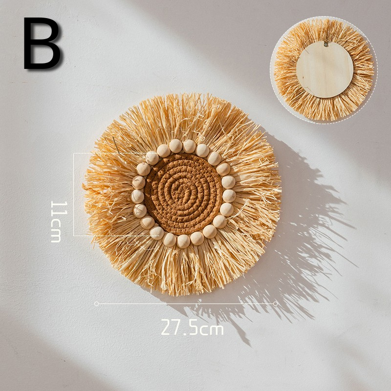 Boho Raffia Wall Decor Set