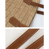 Large Woven Straw Shoulder Bag