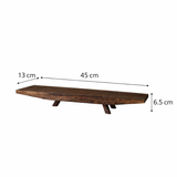Boat Form Wood Tea Tray – Sculptural Object