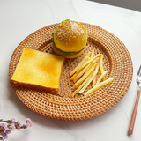 Handwoven Rattan Dinner Plate
