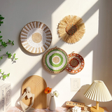 Boho Woven Rattan Wall Decor