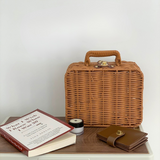 Rattan Picnic Suitcase