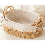Handwoven Rattan Storage Basket