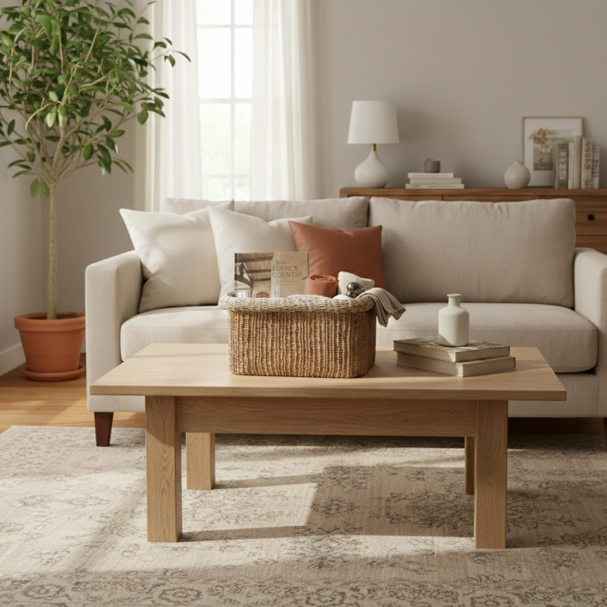 Handwoven Cotton Rope Basket