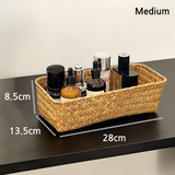 Handwoven Rectangular Storage Basket