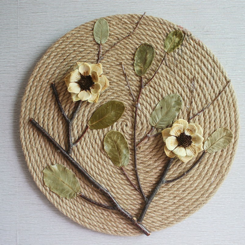 Hemp Dried Flower Wall Decor Set