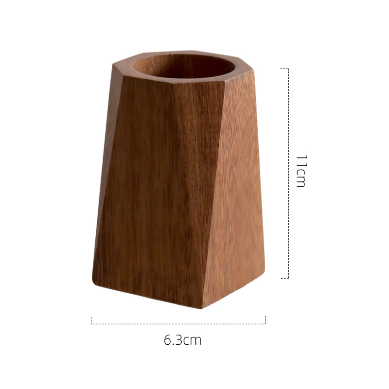 Walnut Sculptural Pen Holder
