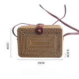 Handwoven Rattan Shoulder Bags