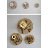 Hemp Dried Flower Wall Decor Set