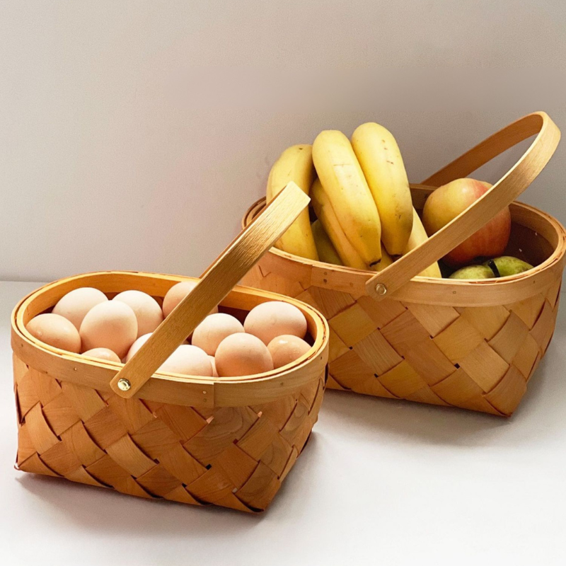 Handmade Rattan Bread Basket