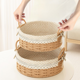 Round Woven Storage Basket Set