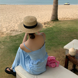 Women's Summer Flat Straw Sunhat