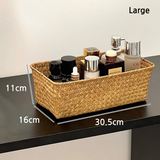 Handwoven Rectangular Storage Basket
